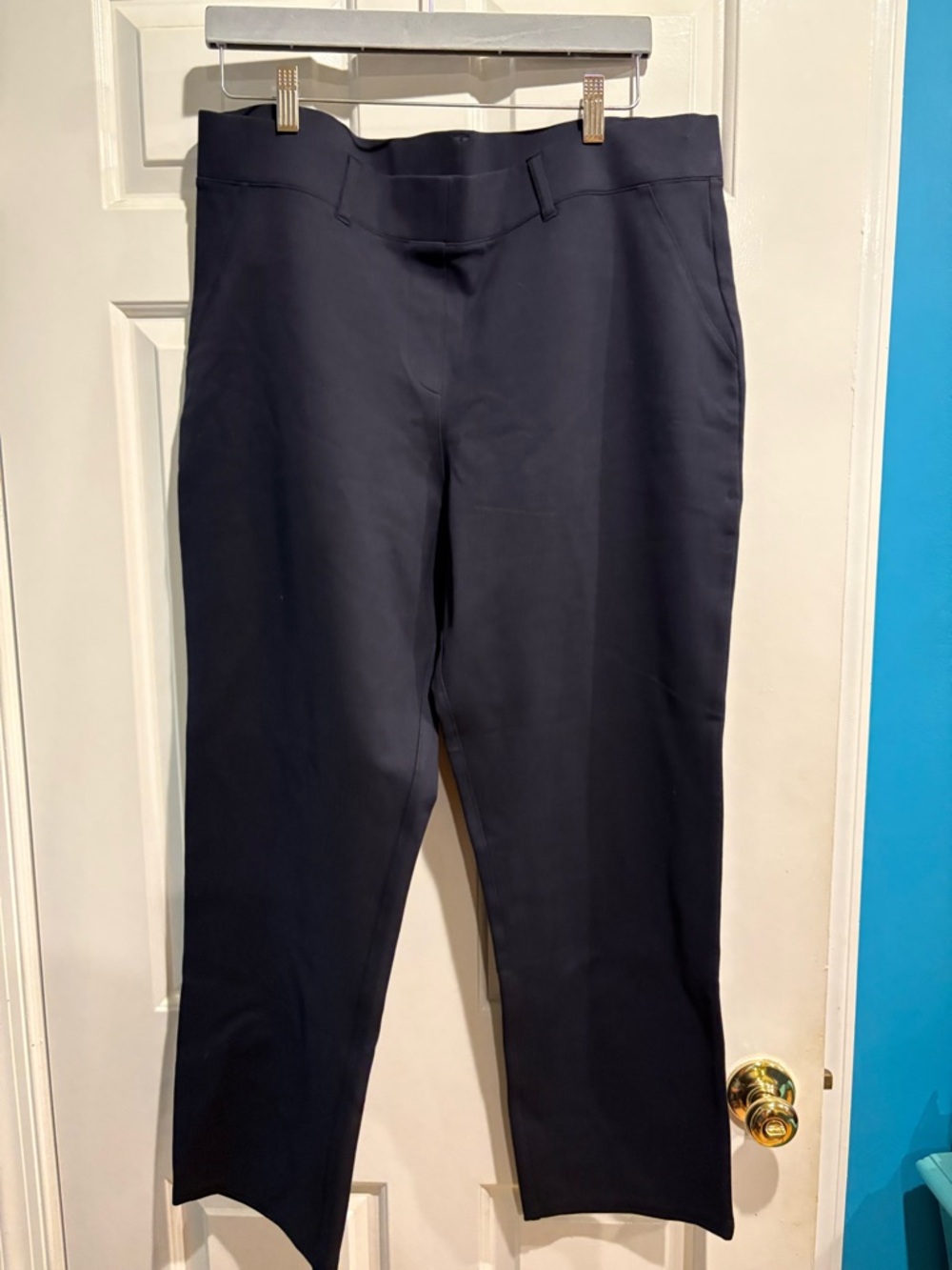 Quince Ultra-Stretch Ponte Straight Leg Pants pull on sz 2X petite